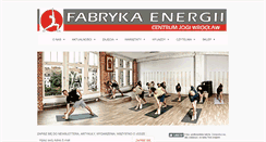 Desktop Screenshot of fabrykaenergii.pl