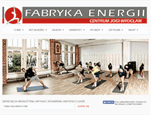 Tablet Screenshot of fabrykaenergii.pl